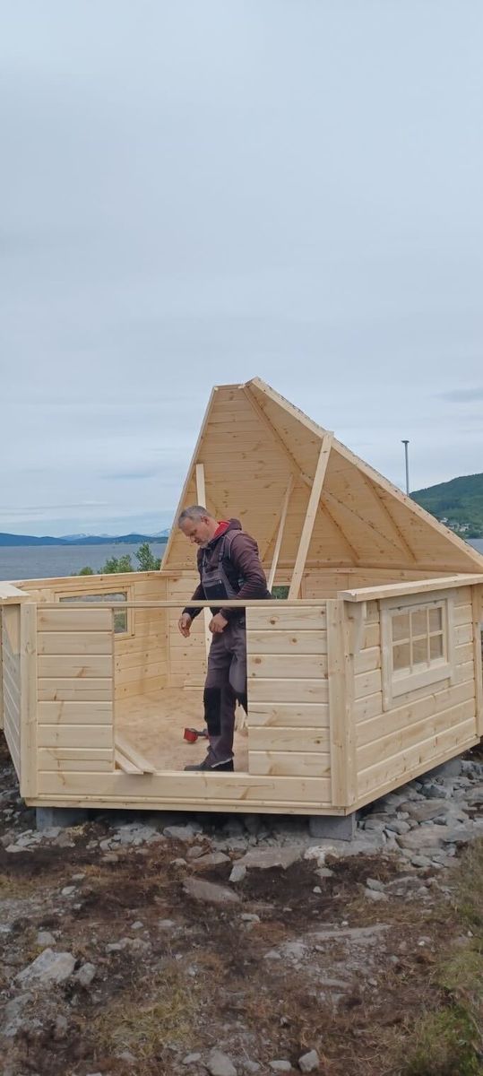 Grillhytte Royal 10 - Ret væg